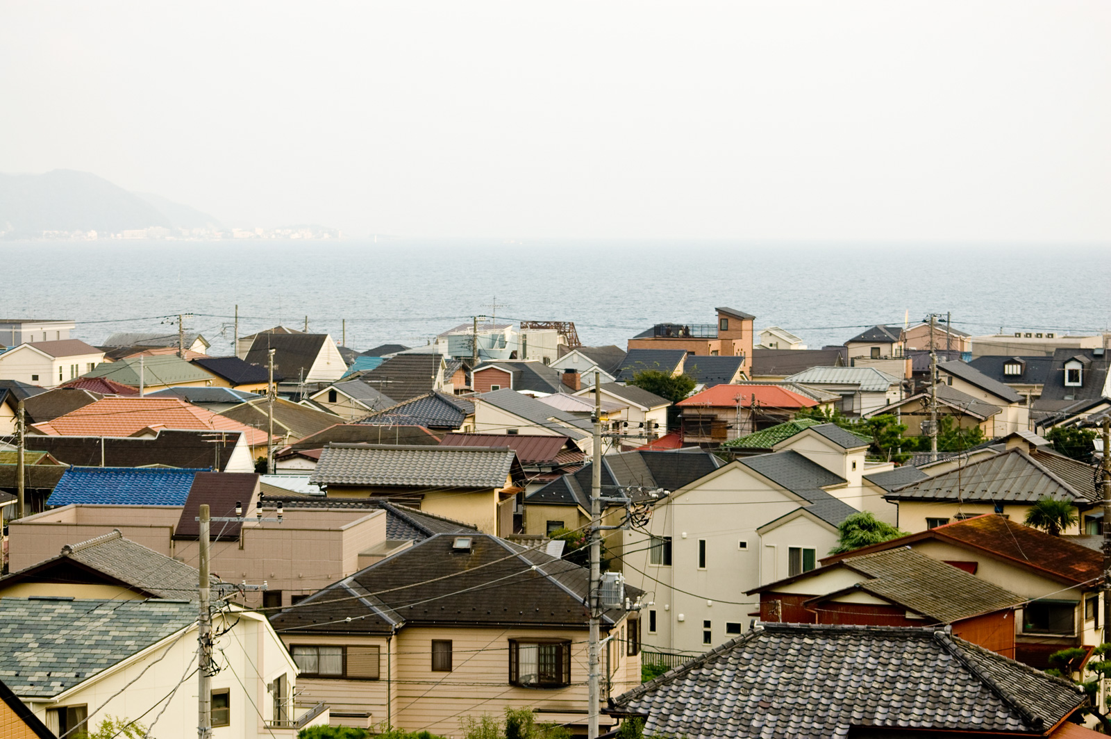 日本の住宅街・屋根